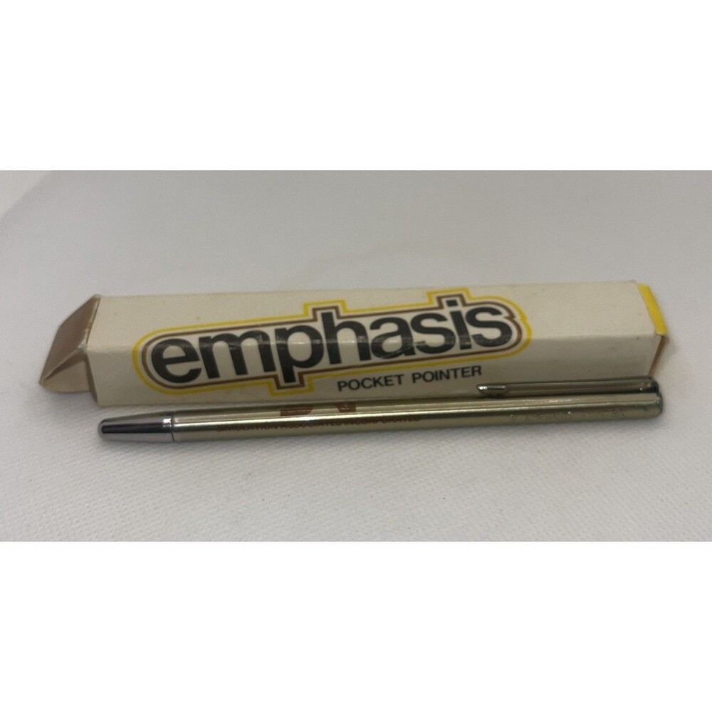Vintage Emphasis Pocket Pointer New in Box - Advertisement for Simulation As Inc